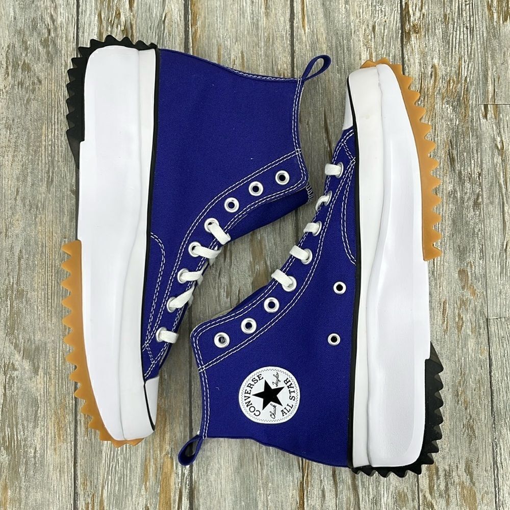 Converse Run Star Hike Canvas Platform Active Sneaker Shoes Size 10